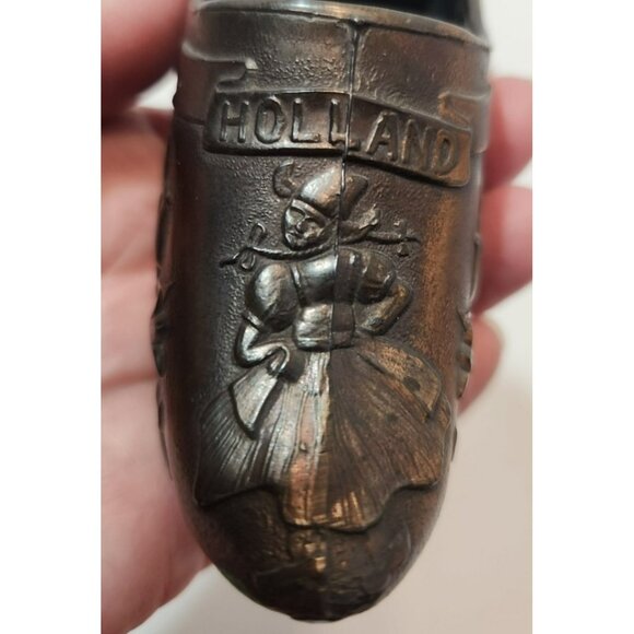 Vintage Metal 1970's Holland Dutch Clog Ashtray 4.5" Long 1.75" Tall - Picture 9 of 11